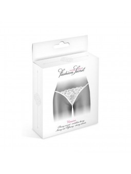 STRING BLANC ET PERLES VENUSINA FASHION