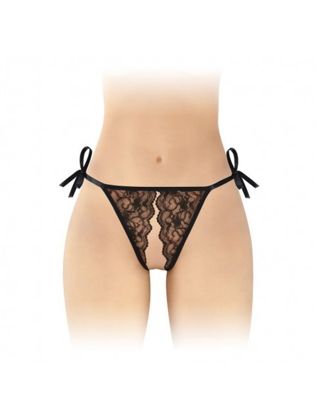 String noir ouvert à nouer Stella Fashio