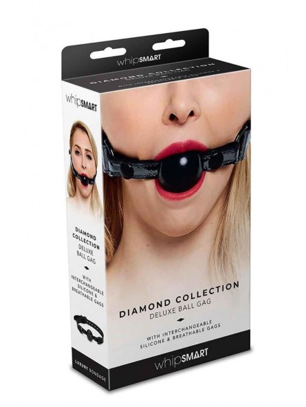 WHIPSMART DIAMOND BALL GAG BLACK WHIPSMART DIAMOND BALL GAG BLACK