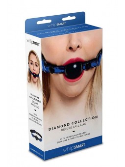 WHIPSMART DIAMOND BALL GAG BLUE