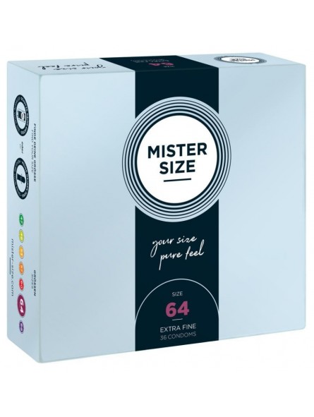 Mister Size 64mm pack of 36