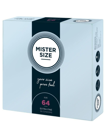 Mister Size 64mm pack of 36
