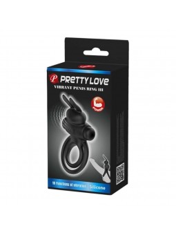 Pretty Love Vibrant Penis Ring III Black