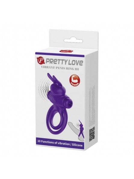 Pretty Love Vibrant Penis Ring III Purpe
