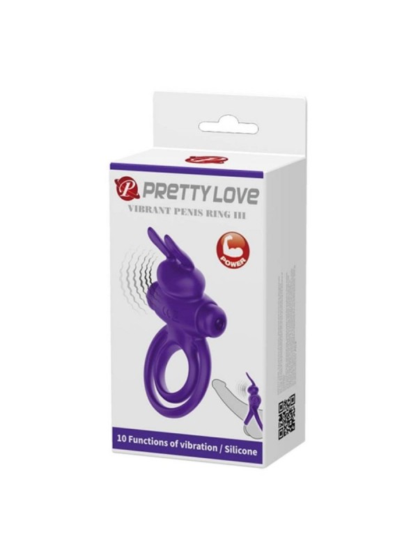 Pretty Love Vibrant Penis Ring III Purpe
