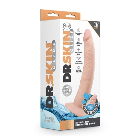 DR. SKIN 7 INCH SELF LUBRICATING DILDO