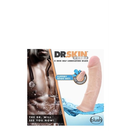 DR. SKIN 8 INCH SELF LUBRICATING DILDO