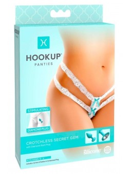 Crotchless Secret Gem S-L Turq