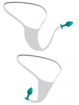 Crotchless Secret Gem S-L Turq