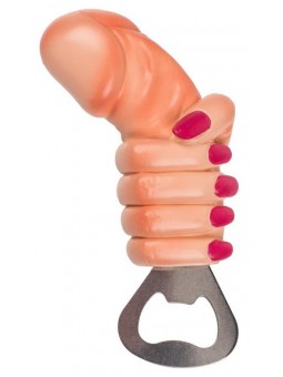 Metal Bottle Opener Willy + Hand
