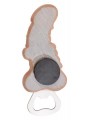 Metal Bottle Opener Willy + Hand