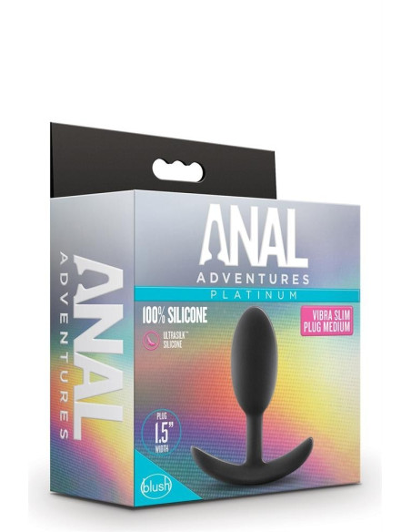 ANAL ADVENTURES PLATINUM VIBRA SLIM PLUG