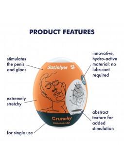 SATISFYER MASTURBATOR EGG CRUNCHY