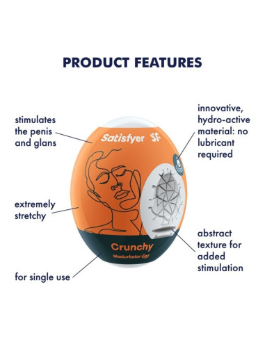 SATISFYER MASTURBATOR EGG CRUNCHY