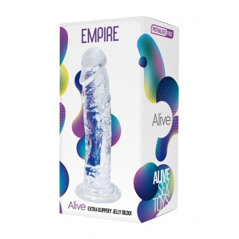 EMPIRE -JELLY DILDO-Transparent- 19,3 cm