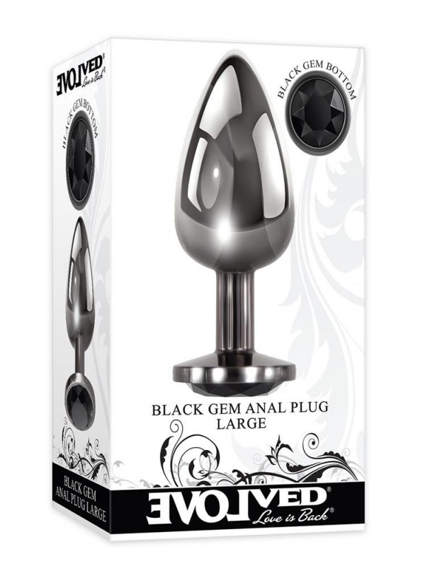 EVOLVED BLACK GEM ANAL PLUG LARGE