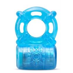 STAY HARD 5 FUNCTION COCK RING BLUE