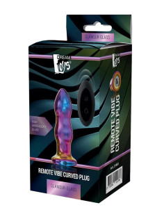 GLAMOUR GLASS REMOTE VIBE CURVED PLUG