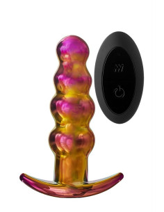 GLAMOUR GLASS REMOTE VIBE BEADED PLUG 2