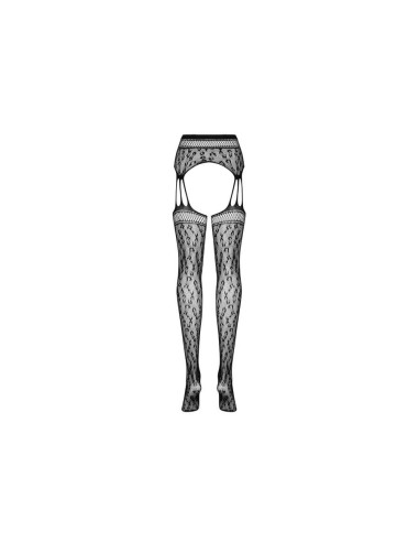 Garter stockings S817 black