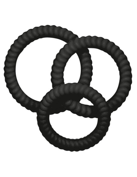 Lust 3 Cock Rings black acquista online su Porky's Store