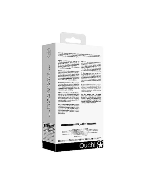 Breathable Ball Gag - with Diamond Stud