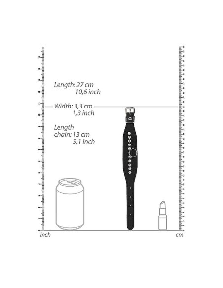 Diamond Studded Wrist Cuffs - Black