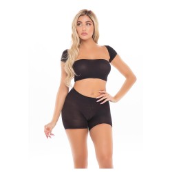 ON YOUR MIND 3PC SHORT SET BLACK