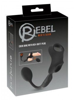 REBEL Cock ring with RC butt p