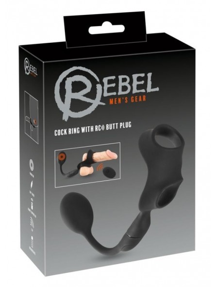 REBEL Cock ring with RC butt p