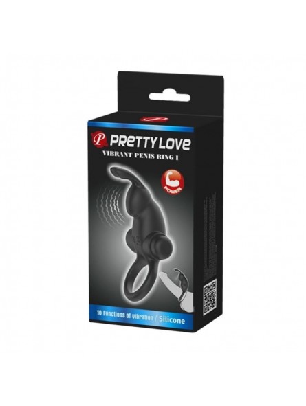 Pretty Love Vibrant Penis Ring 1 Black