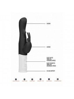 Rotating Rabbit Vibrator - Black