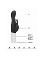Rotating Rabbit Vibrator - Black