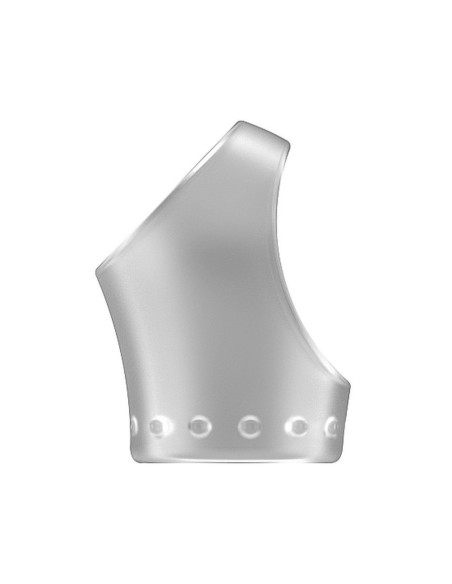 No.45 - Cockring with Ball Strap - Trans