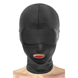 Cagoule noire ouverture bouche Fetish Te