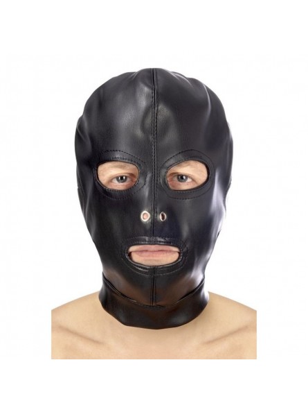 Cagoule yeux bouche sangle lacet Fetish Cagoule yeux bouche sangle lacet Fetish
