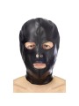 Cagoule yeux bouche sangle lacet Fetish