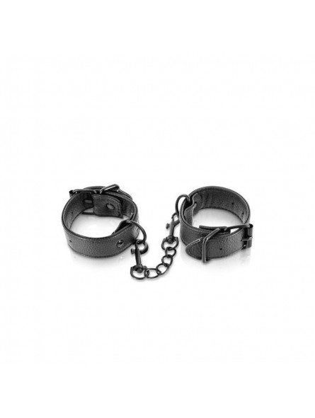 Menottes simili cuir ajustables Fetish T Menottes simili cuir ajustables Fetish T