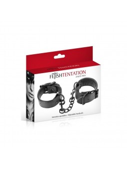 Menottes simili cuir ajustables Fetish T