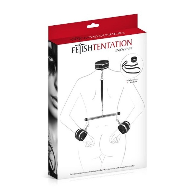 Menottes et collier de soumission Fetish