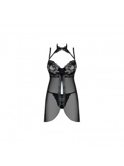 Elizenes babydoll & thong  black