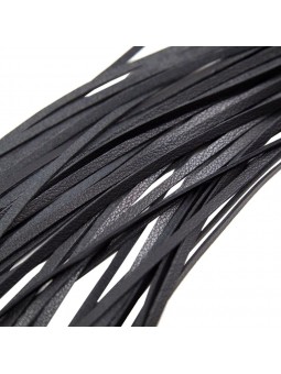 Flogger Long Leather Black
