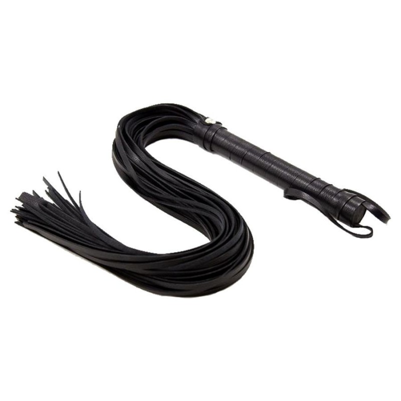 Flogger Long Leather Black