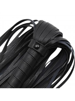 Flogger Long Leather Black