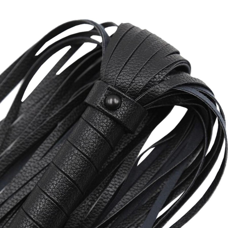 Flogger Long Leather Black