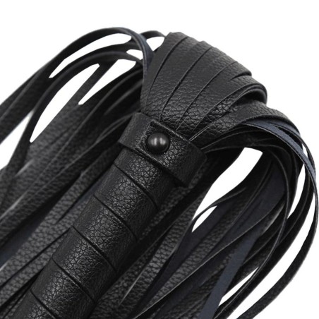 Flogger Long Leather Black