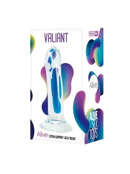 Valiant Jelly Dildo -Transparent- 16 cm