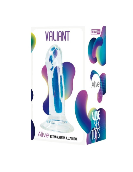 Valiant Jelly Dildo -Transparent- 16 cm