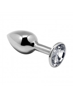 Mini Metal Butt Plug L - White