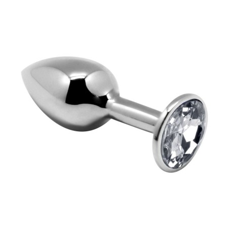 Mini Metal Butt Plug L - White